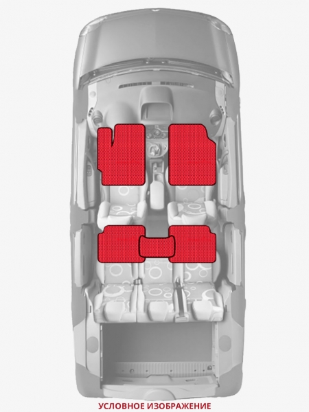 ЭВА коврики «Queen Lux» стандарт для Honda CR-X Del Sol